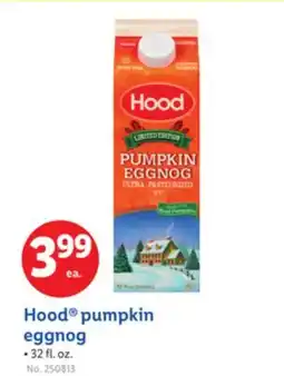 Lidl Hood pumpkin eggnog offer