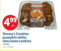 Lidl Jimmy's Cookies pumpkin white chocolate cookies offer