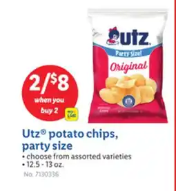 Lidl Utz potato chips, party size offer