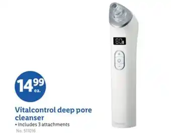 Lidl Vitalcontrol deep pore cleanser offer