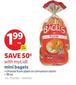 Lidl mini bagels offer