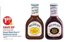 Lidl Sweet Baby Ray's barbecue sauce offer