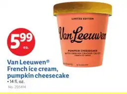 Lidl Van Leeuwen French ice cream, pumpkin cheesecake offer
