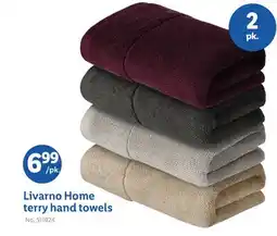 Lidl Livarno Home terry hand towels offer