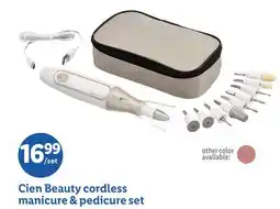 Lidl Cien Beauty cordless manicure & pedicure set offer