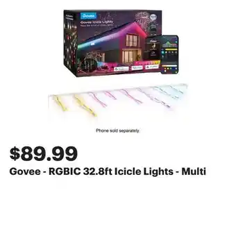 Best Buy Govee - RGBIC 32.8ft Icicle Lights - Multi offer