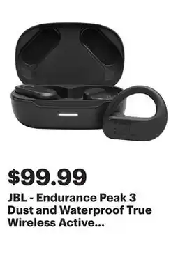 Best Buy JBL - Endurance Peak 3 Dust and Waterproof True Wireless Active Earbuds - 2023 - Black offer
