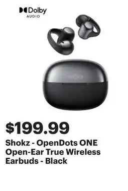Best Buy Shokz - OpenDots ONE Open-Ear True Wireless Earbuds - Black offer