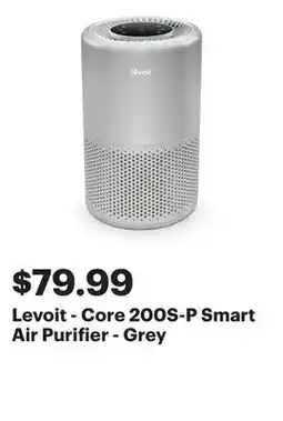 Best Buy Levoit - Core 200S-P Smart Air Purifier - Grey offer