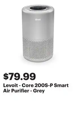 Best Buy Levoit - Core 200S-P Smart Air Purifier - Grey offer