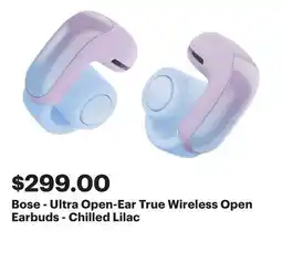 Best Buy Bose - Ultra Open-Ear True Wireless Open Earbuds - Chilled Lilac offer