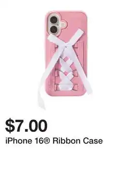 Five Below iPhone 16 Ribbon Case offer