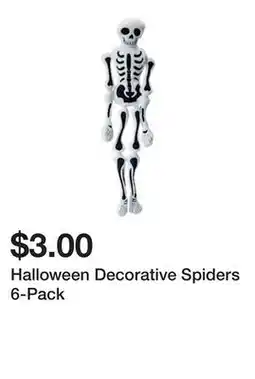 Five Below Halloween Decorative Spiders 6-Pack offer