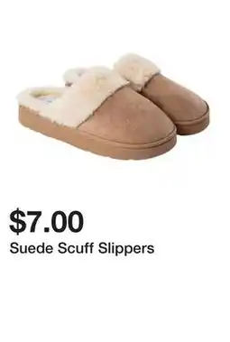 Five Below Suede Scuff Slippers offer