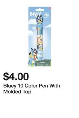 Five Below Bluey 10 Color Pen With Molded Top offer