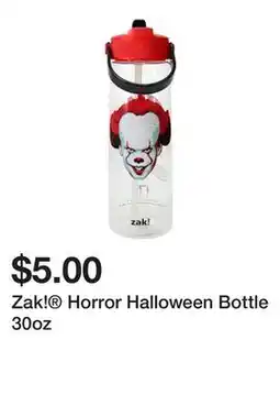 Five Below Zak! Horror Halloween Bottle 30oz offer