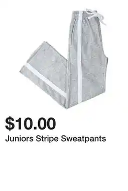 Five Below Juniors Stripe Sweatpants offer