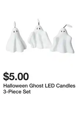 Five Below Halloween Ghost LED Candles 3-Piece Set offer