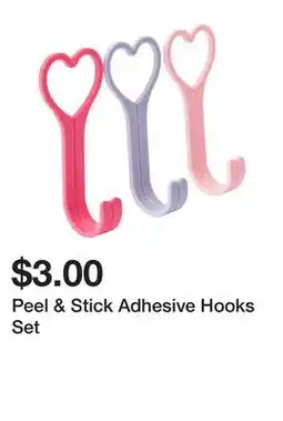Five Below Peel & Stick Adhesive Hooks Set offer