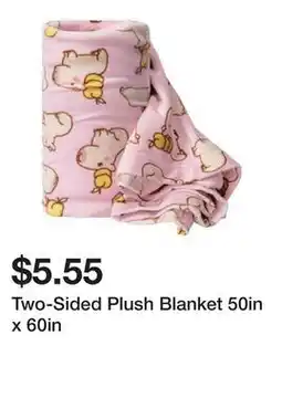 Five Below Two-Sided Plush Blanket 50in x 60in offer