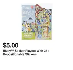 Five Below Bluey Sticker Playset With 35+ Repositionable Stickers offer