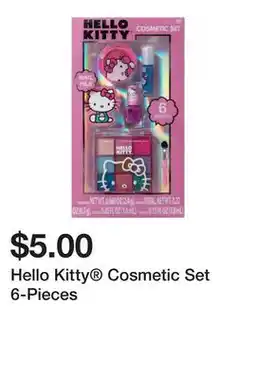Five Below Hello Kitty Cosmetic Set 6-Pieces offer