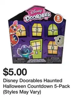 Five Below Disney Doorables Haunted Halloween Countdown 5-Pack (Styles May Vary) offer