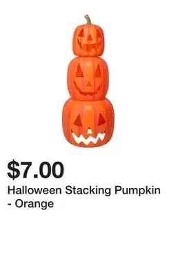 Five Below Halloween Stacking Pumpkin - Orange offer