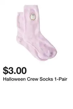 Five Below Halloween Crew Socks 1-Pair offer
