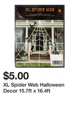 Five Below XL Spider Web Halloween Decor 15.7ft x 16.4ft offer