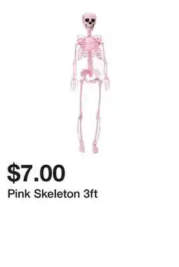 Five Below Pink Skeleton 3ft offer