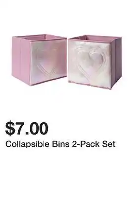 Five Below Collapsible Bins 2-Pack Set offer