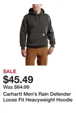 Tractor Supply Company Carhartt Men's Rain Defender Loose Fit Heavyweight Hoodie offer