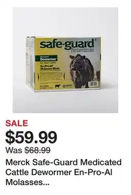 Tractor Supply Company Merck Safe-Guard Medicated Cattle Dewormer En-Pro-Al Molasses Block, 25 lb offer
