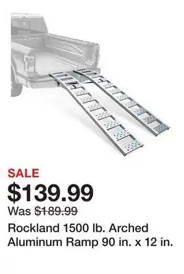 Tractor Supply Company Rockland 1500 lb. Arched Aluminum Ramp 90 in. x 12 in offer