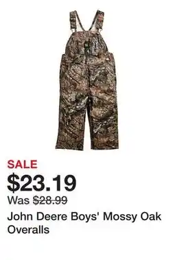 Tractor Supply Company John Deere Boys' Mossy Oak Overalls offer