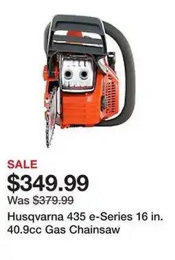 Tractor Supply Company Husqvarna 435 e-Series 16 in. 40.9cc Gas Chainsaw offer