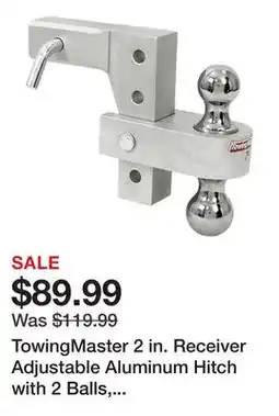Tractor Supply Company TowingMaster 2 in. Receiver Adjustable Aluminum Hitch with 2 Balls, 6 in. Drop, 1A-TT068 offer