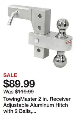 Tractor Supply Company TowingMaster 2 in. Receiver Adjustable Aluminum Hitch with 2 Balls, 6 in. Drop, 1A-TT068 offer