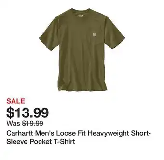 Tractor Supply Company Carhartt Men's Loose Fit Heavyweight Short-Sleeve Pocket T-Shirt offer