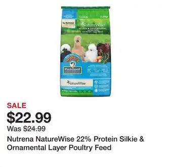 Tractor Supply Company Nutrena NatureWise 22% Protein Silkie & Ornamental Layer Poultry Feed offer