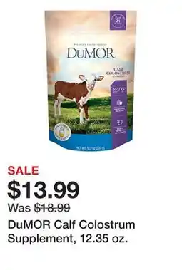 Tractor Supply Company DuMOR Calf Colostrum Supplement, 12.35 oz offer