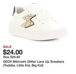 Marshalls GEOX Mikiroshi Glitter Lace Up Sneakers (Toddler, Little Kid, Big Kid) offer