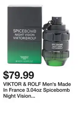 Marshalls VIKTOR & ROLF Men's Made In France 3.04oz Spicebomb Night Vision Eau De Toilette offer