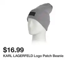 Marshalls KARL LAGERFELD Logo Patch Beanie offer