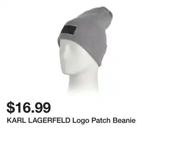 Marshalls KARL LAGERFELD Logo Patch Beanie offer
