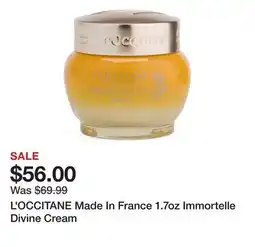 Marshalls L'OCCITANE Made In France 1.7oz Immortelle Divine Cream offer