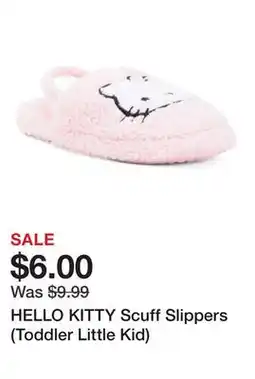 Marshalls HELLO KITTY Scuff Slippers (Toddler Little Kid) offer