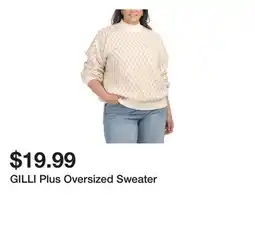 Marshalls GILLI Plus Oversized Sweater offer