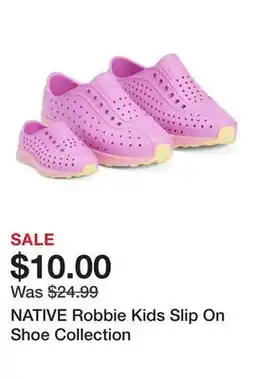 Marshalls NATIVE Robbie Kids Slip On Shoe Collection offer